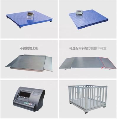 Plateforme numérique industrielle personnalisée de 1,5*1,5 m de 1500 kg, échelle de porc de 3 tonnes pour la pesée du sol du bétail
