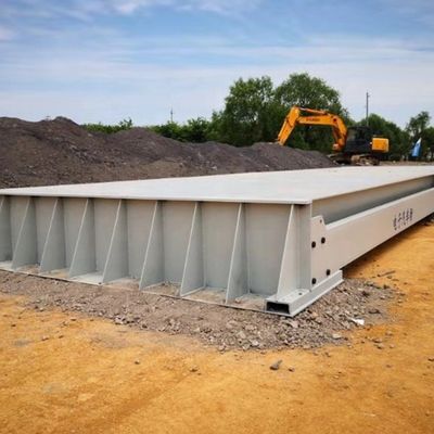 Piste de pesage à l'échelle des camions de capacité 80 tonnes de 16 m de longueur et pont de pesage routier mobile
